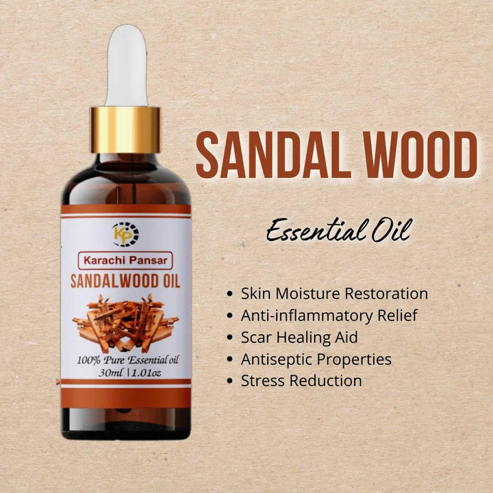 Sandal Wood Essential Oil 30ml - karachipansar