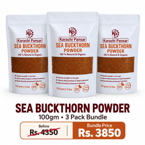 Sea BuckThorn Powder 100g  (3 Pack Bundle)
