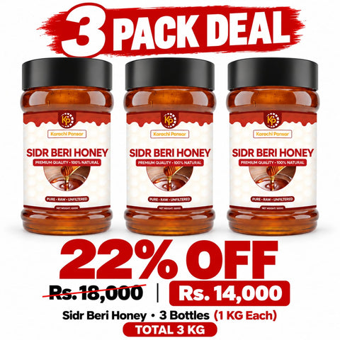 3 Packs Deal Sidr Beri Honey