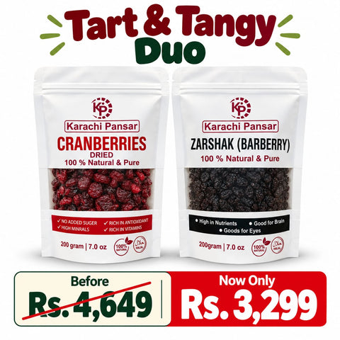 Tart & Tangy Duo ! Cranberries & Zarshak Berries