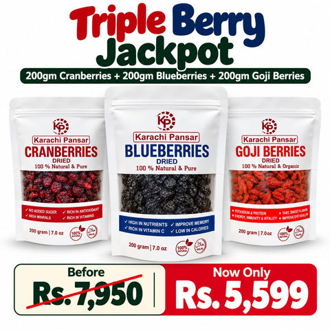 Triple Berry Jackpot! (Blueberries • Cranberries • Goji Berries)